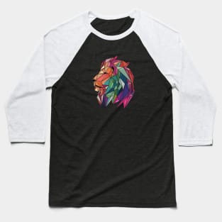 Lion Polygonal Baseball T-Shirt